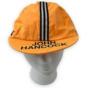 New York City Marathon Hat 1992 John Hancock Orange Cycling Cap-Vintage